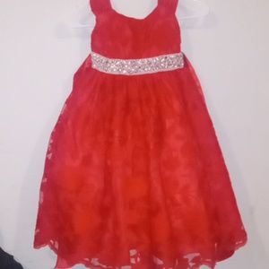 Red girl dress
